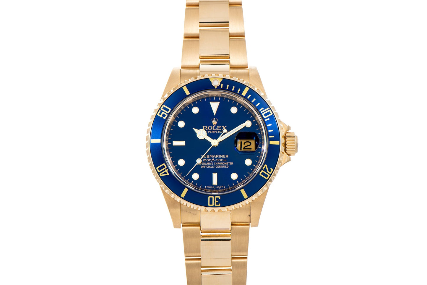 Rolex Yellow Gold Submariner Date Watch